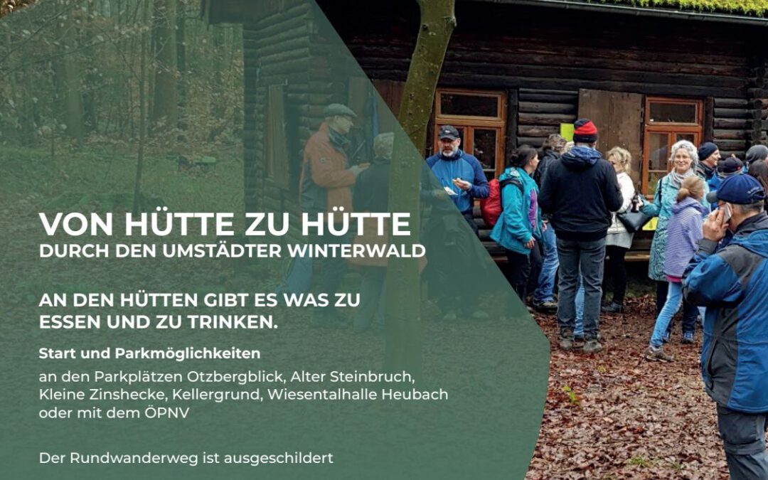 Von Hütte zu Hütte durch den Umstädter Winterwald